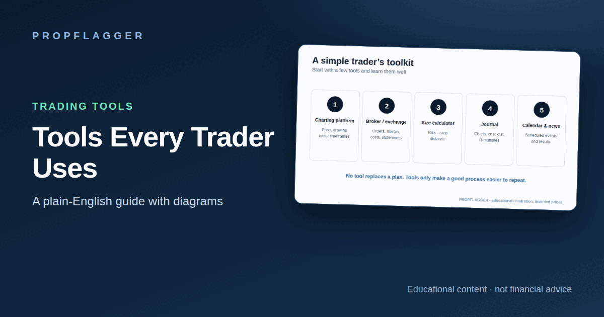 Essential Trading Tools: Charts, Calculators, ATR, Calendars and Journals (featured illustration)